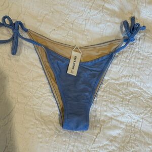 Zulu & Zephyr US 4 AU 8 EU 36 signature tie brief bikini bottoms in bay blue